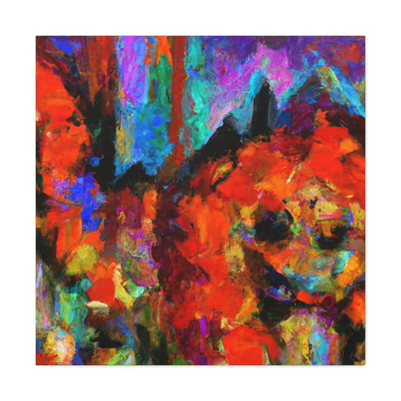 Dancing Sunflowers Glow - Canvas