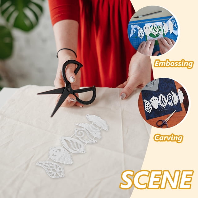 FESTFENDS Carbon Steel Cutting Die for DIY Earring Dangle with Embossing and Engraving Features Plated Silver