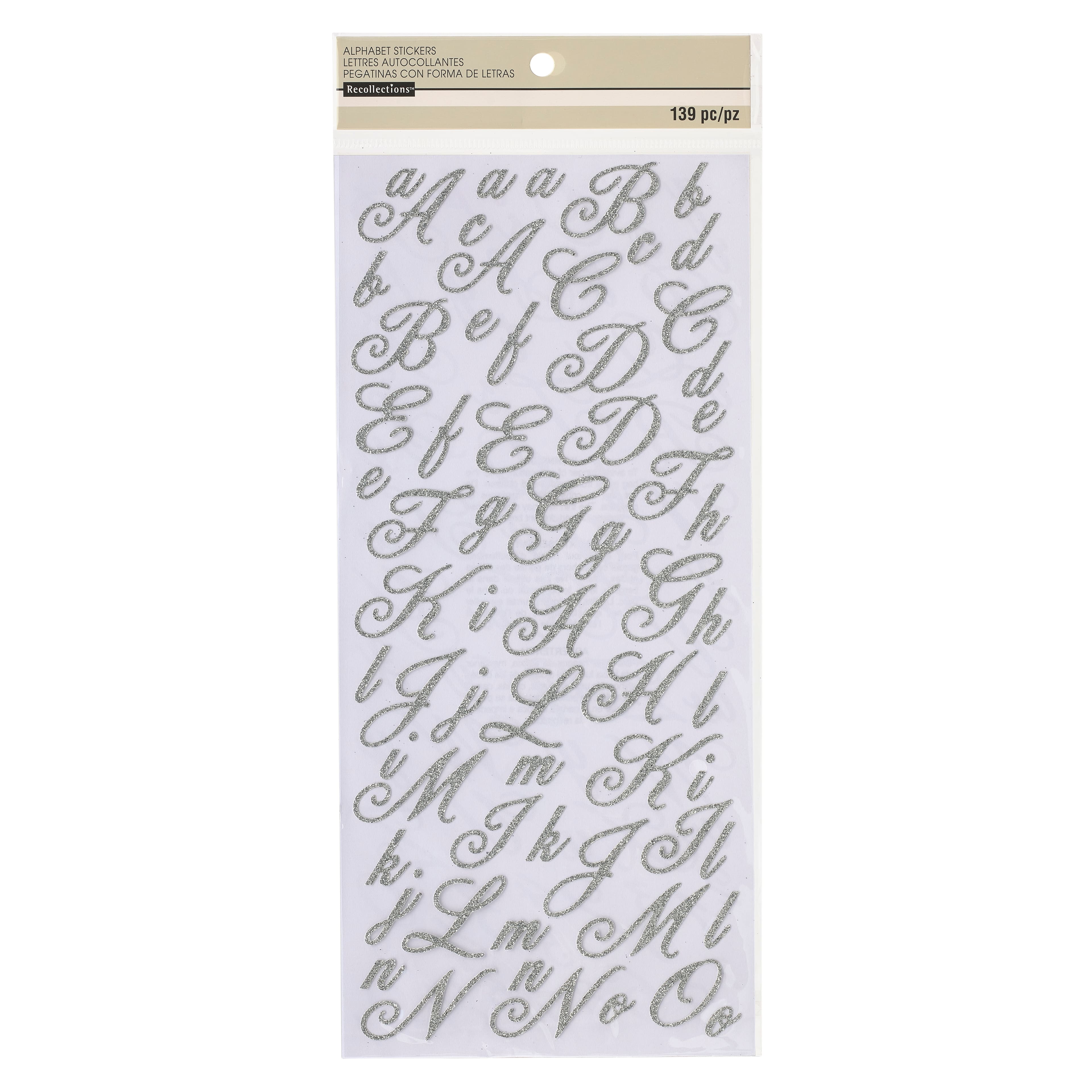 MICHAELS Bulk 12 Pack Flirty Glitter Alphabet Stickers by