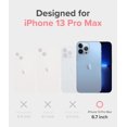 thumbnail image 2 of IBAOLEA Design Fusion Compatible avec Étui iPhone 13 Pro Max, Dos Rigide Transparent avec Panneau de Design Floral pour Filles et Femmes, Pare-Chocs Antichoc en TPU - Fleurs Vives, 2 of 8