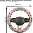 thumbnail image 2 of Fuzzy Steering Wheel Cover for Women, 14 Inch Fluffy Fur Car Steering Wheel Cover, Soft Warm Plush Cover, Fashionable Non-Slip Interior Car Accessories for Winter, 2 of 7