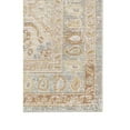thumbnail image 3 of 8' Blue and Gray Medallion Power Loom Distressed Runner Rug, 3 of 3