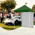 thumbnail image 4 of INTER HUT 5x5 Outdoor Pop up Canopy Gazebo with One Removable Sidewall, Instant Easy Set up Outdoor Canopy Commercial Sun Shelter with Carry Bag, Green, 4 of 10