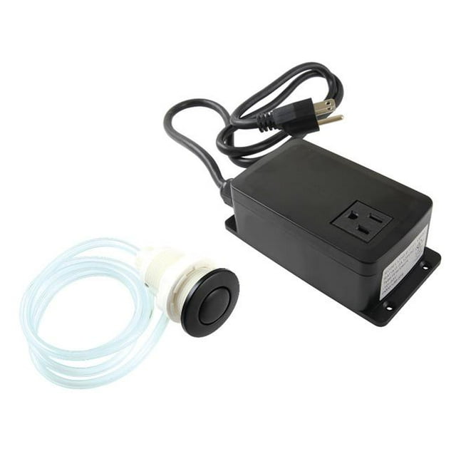 Kingston Brass KASK310 2.75 in. Trimscape Single Outlet Garbage Disposal Air Switch Kit, Matte Black
