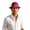 Red, variant on SGMVNU Fedora Hat for Men Breathable Mesh Wide Brim Lightweight Crushable Straw Sun Hats Beach Vacation, Black, One Size
