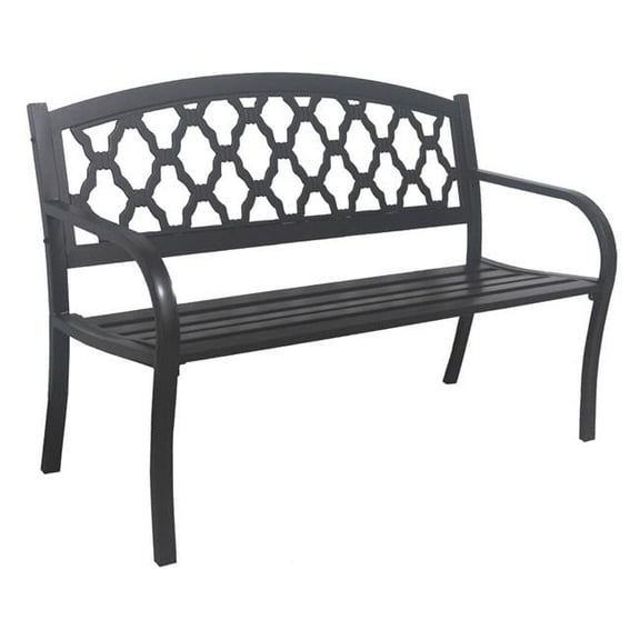 Innova Hearth & Home S521-88 Evelyn Steel Bench, Dark Bronze
