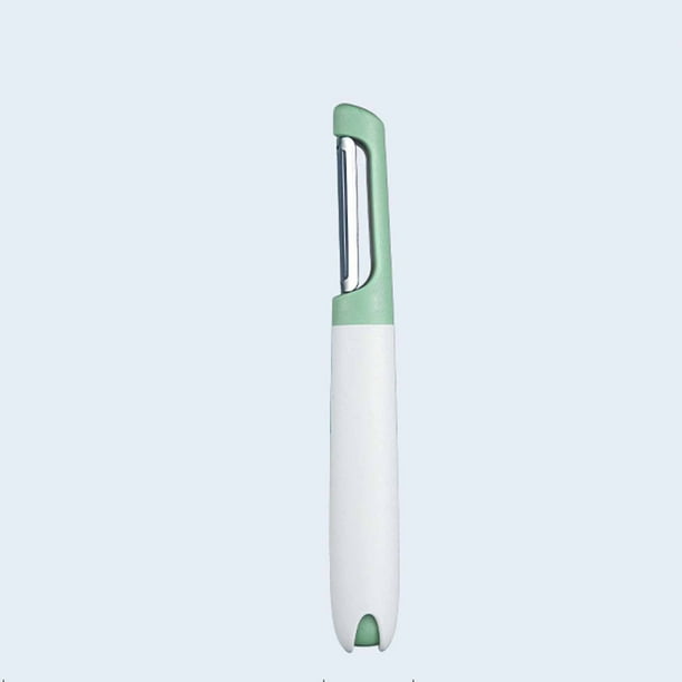 Pisexur Batería de cocina Juego de cuchillos de acero inoxidable para fruta, para cocina, hogar, melón, pelador, portátil, para alimentos complementarios para bebés para la cocina del hogar
