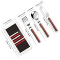 thumbnail image 2 of Fotbe USA Flag Cross for Stainless Steel Kids Silverware Set - Child and Toddler Safe Flatware - Children's Knife, Fork And Spoon Set - Metal Kids Cutlery Set, 2 of 8