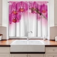thumbnail image 2 of Ambesonne Spa Kitchen Curtains, Exotic Orchid Feng Shui, 55"x39", Multicolor, 2 of 3