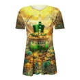 thumbnail image 4 of ShiShine St Patricks Day Shirt Women Short Sleeve Tops Casual Button V Neck Cute Printed Tunic Blouses Outfits, 4 of 5
