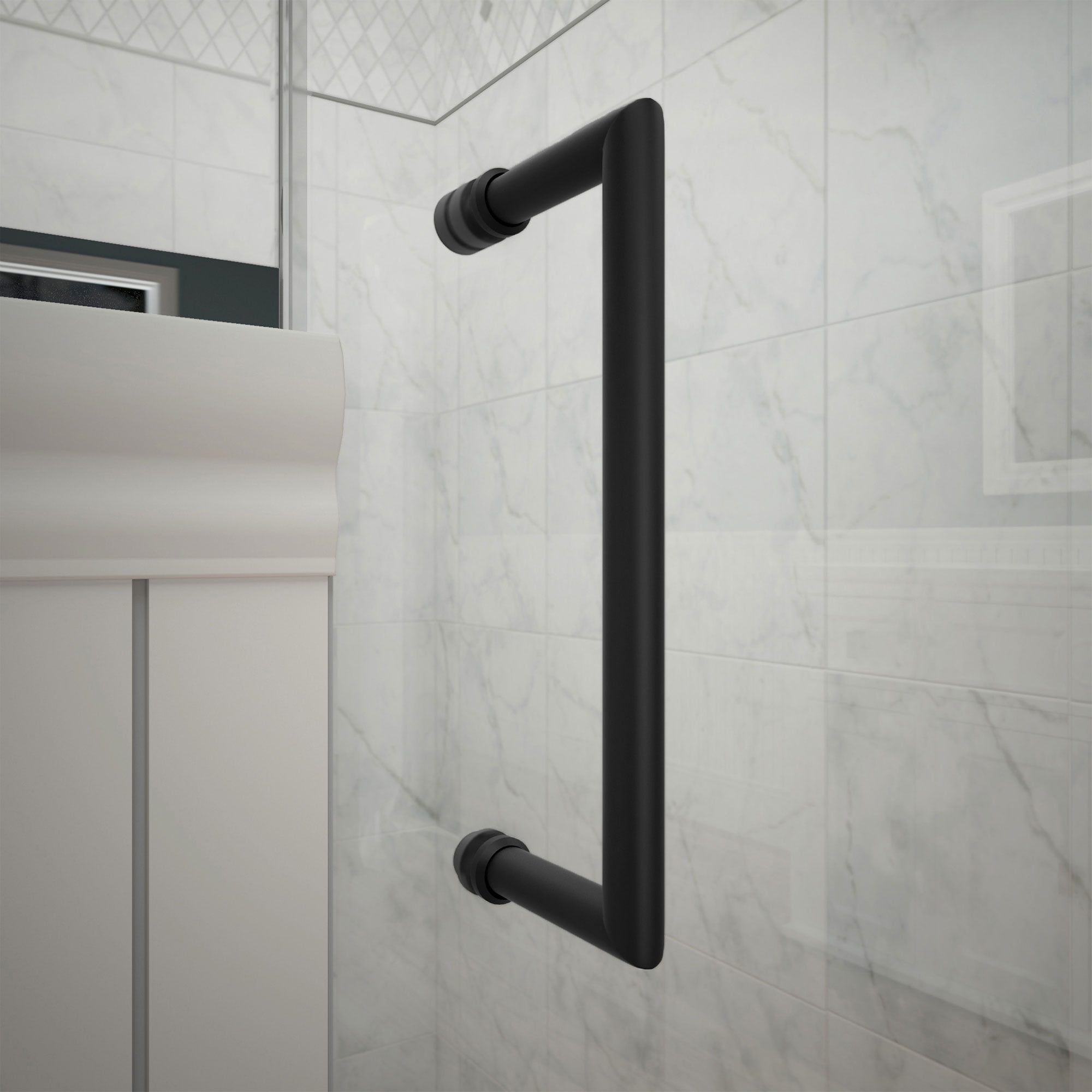 DreamLine Unidoor-X 39 1/2-40 in. W x 72 in. H Frameless Hinged Shower Door in Satin Black
