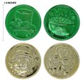 thumbnail image 1 of JOYIN 208 Día de San Patricio Lucky Leprechaun Monedas de plástico y 1 caldero verde grande con mango Saint Patricks Pot of Gold Party Supplies, 1 of 1