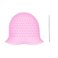 thumbnail image 1 of Casquette de Mise en Valeur en Silicone pour Salon, Teinture Capillaire, Casquette Réutilisable en Silicone avec Aiguille Blanche, Filet de Soins Capillaires en Polyester, 1 of 3