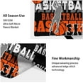 thumbnail image 6 of Basketball Throw Blanket - Soft, Fuzzy & Warm - 40x50 Inches Flannel Blankets for Travel, Office - Black Sports Throws Gift for Kids, 6 of 6