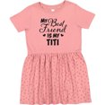 thumbnail image 3 of Inktastic My Best Friend is My Titi with Hearts Girls Toddler Dress, 3 of 5