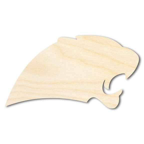 Unfinished Wood Panther Mascot Shape 10" / 1/2"