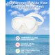thumbnail image 2 of Reef Tourer Máscara y Snorkel para Adultos de una Sola Ventana, Color Blanco, para Mayores de 10 Años, 2 of 6