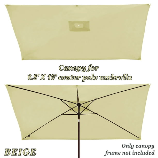 Strong Camel Replacement Umbrella Canopy for 10ft x 6.5 ft 6 ribs