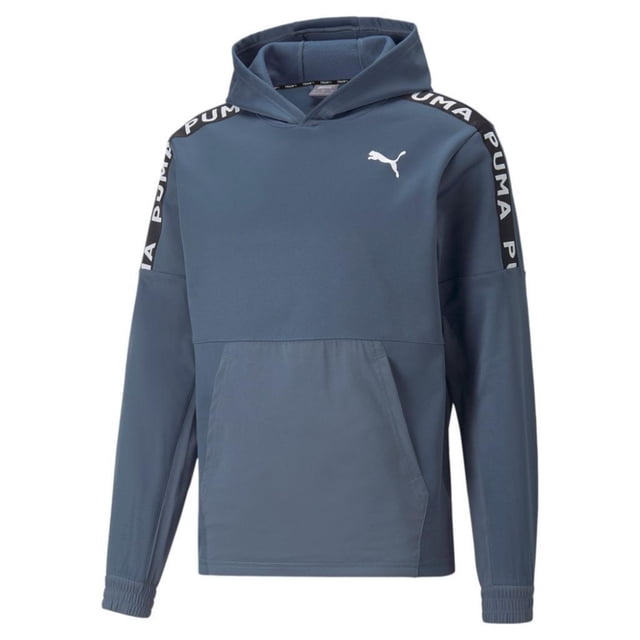 Sudadera Puma Train Fit PWR Fleece para Hombre 522124-18 azul acero XL Puma 522124-18 TRAIN FIT PWR FLEECE