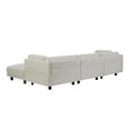 thumbnail image 5 of EUROCO 102.4” Longer Oversized Convertible Sectional Sofa,Upholstery L Shaped Couch with Reversible Chaise,Beige, 5 of 8