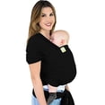 thumbnail image 1 of Portabebés KeaBabies Sling Original transpirable negro para recién nacidos, 1 of 3