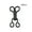 Black-A, variant on 100Pcs Small Eye Sewing Closure Connector Buckle Sewing Hooks Bra Hooks Metal Snaps Sewing Hook Bra Metal Sewing Hooks