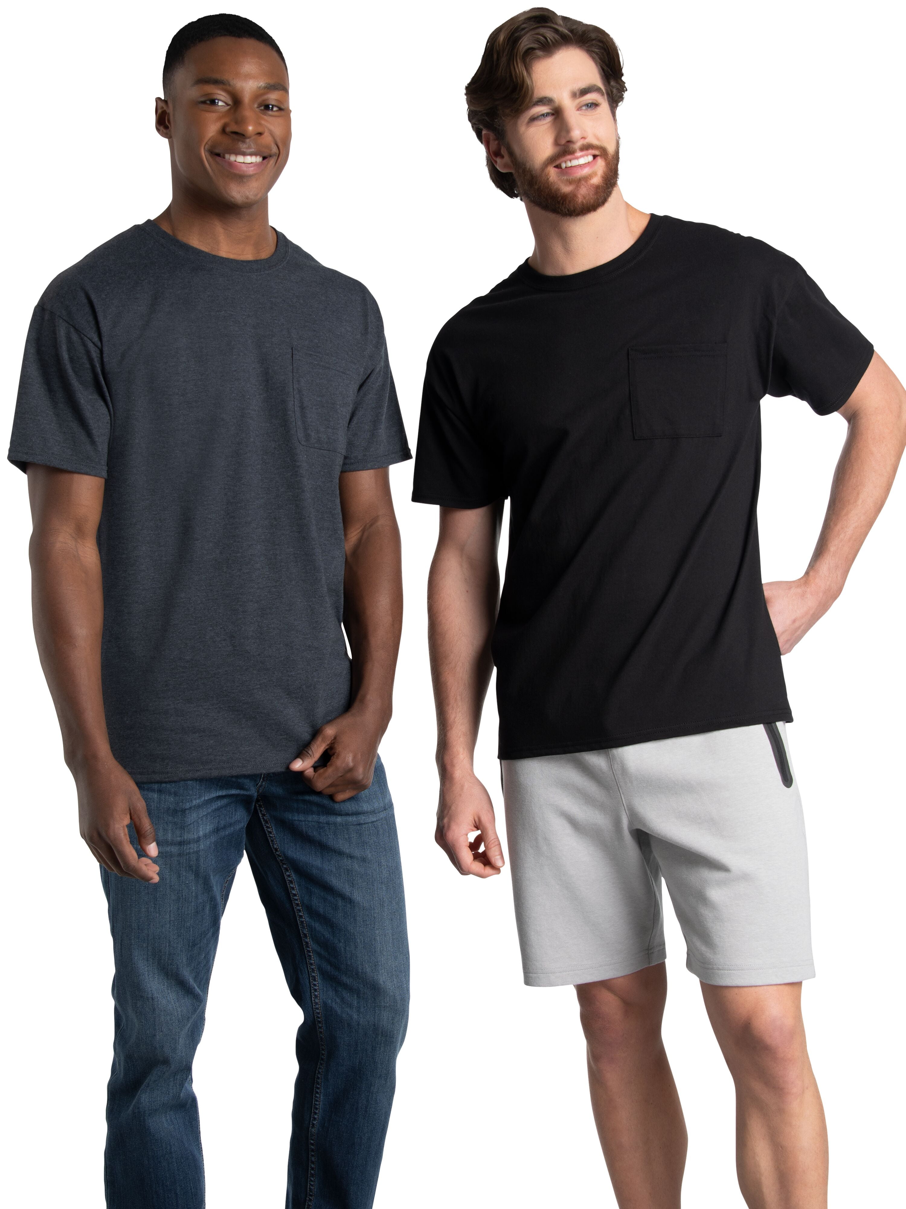 Fruit of the Loom Men's EverSoft Short Sleeve T-Shirt, 2pk