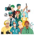 thumbnail image 1 of Great Medical Workers - Full Diamond Painting - 40x40cm, 1 of 3