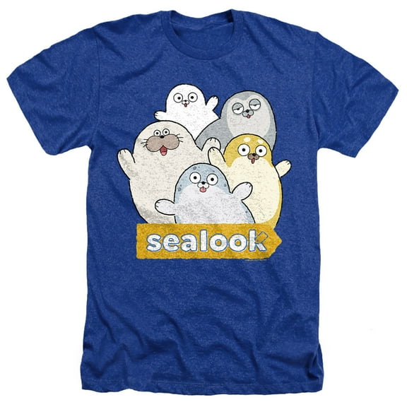 Sealook Seal Group Unisex Adult Heather T Shirt, Royal Heather, 3X-Large