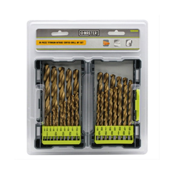 Master Mechanic 29 Piece Quick Change Titanium Coated Bit Set for Home Tool
