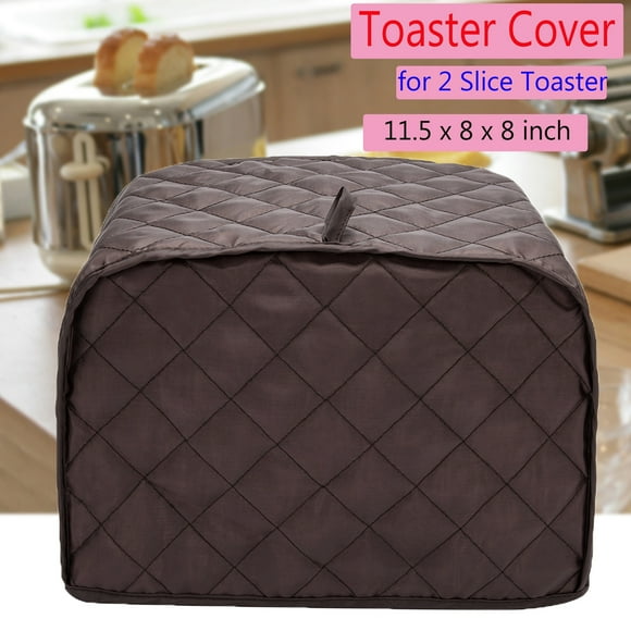 2 Slice Toaster Cover, Bread Toaster Protector Polyester Toaster Cover Toaster and Dust & Fingerprint Protection(11.5" x 8" x 8")
