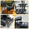 thumbnail image 3 of MS15PRO 1.5 Tons Crawler Mini Excavator with Bucket Mechanical Thumb Clip Hydraulic Pilot Control 13.5 HP B&S Engine Trencher Digger for Factory Garden Farms, 3 of 8