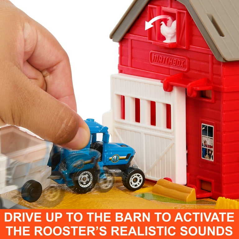 Matchbox Playset, Action Drivers Farm Adventure with 1:64 Scale