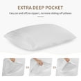 thumbnail image 7 of SONORO KATE 6 Pieces Bed Sheet Set, 1800 Series Soft Microfiber California King Sheets with 16" Deep Pocket, White, 7 of 7