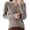 Khaki, variant on Sweaters For Women, Fall Sweaters For Women, Henley V‑Neck Knit Pullover Sweater, Button Placket Long Sleeve Terylene Knit Tops S‑XXL Plus Size Friendly