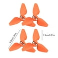 thumbnail image 3 of 2 Pares Hélices para DJI Neo Drone Cuchillas Coloridas Liberación Rápida() Naranja, 3 of 3