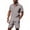 Gray, variant on WWV Men's Shirt and Short Sets Lapel Short Sleeve Pocket Button Shirt Mid Waist Shorts Outfits Solid Color Stylish Loose Fit Party Leisure Suit Army Green L