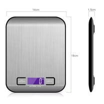 Stainless Steel Digital Food Scale, 11lb Kitchen Scales Grams  Ounces For Weight Loss , Cooking