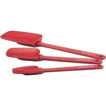 Rachael Ray 3-Piece Silicone Tools & Gadgets Spoonula Set, Red