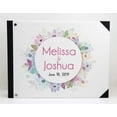 thumbnail image 3 of Darling Souvenir Multicolor Floral & Leaves Printed Wedding Guest Book Hardbound Cover Sign In Book Registry Scrapbook-7 x 9 Inches, 3 of 5