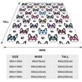 thumbnail image 3 of Cute French Bulldogs Ultra Soft Cozy Flannel Blanket - Lightweight Warm Blankets - Pet Throw Blanket - for Adults Outdoor Travel, Indoor Bed Couch Sofa Room Decor All Seasons 60'''' x 80'''', 3 of 6