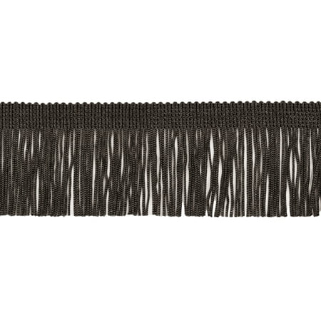 - 2 Inch Chainette Fringe Trim, Style# CF02 Color: Black - K9, Sold By the Yard