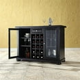 thumbnail image 6 of Bowery Hill Contemporary Wood Sliding Top Bar Cabinet in Black, 6 of 10