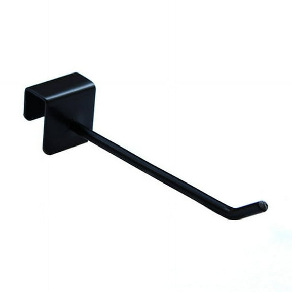 QIDITONG 48pcs Slatwall Hooks Panel Display Hooks Black Metal Slat Wall Hanging Hooks for Jewelry Retail Display for Organizing and Showcasing Accessories