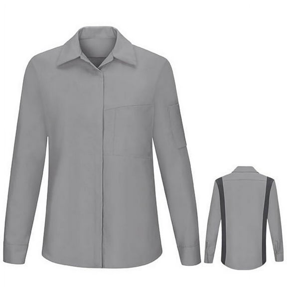 Red Kap® Women's Long Sleeve Performance Plus Shop Shirt with OilBlok Technology