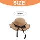 thumbnail image 2 of Sombrero de 56-58cm de circunferencia para mujer, protector solar de verano, sombrero de ala grande, sombrilla de viaje, sombrero de paja para playa, sombrero para el sol con lazo, 2 of 5