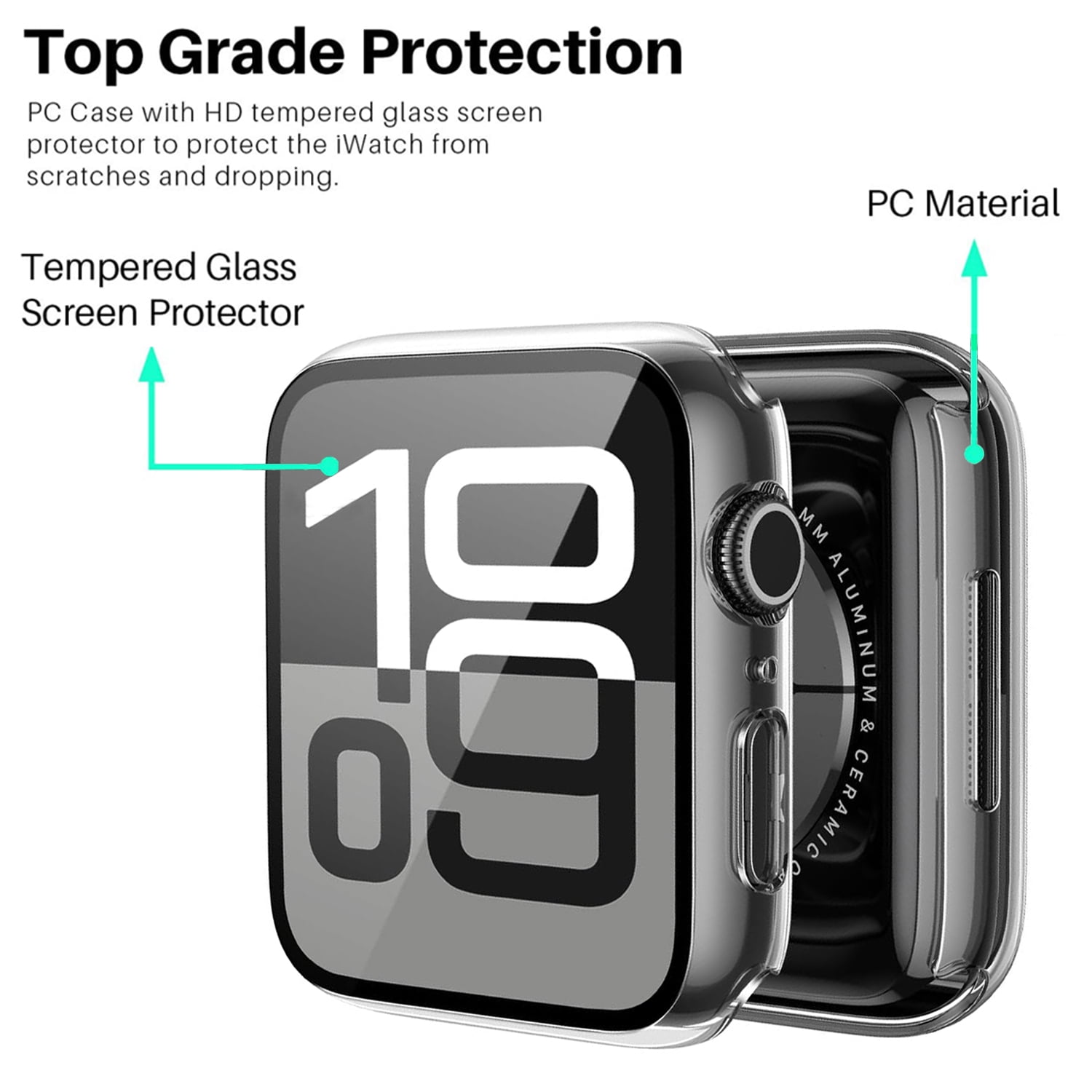 2 Pack] for Apple Watch Series 11/10 Case [46mm], IC ICLOVER Full 