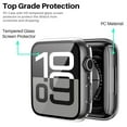 thumbnail image 2 of [2 Pack] for Apple Watch Series 11/10 Case [46mm], IC ICLOVER Full Cover Snap-on Cover with Built-in Clear Glass Screen Protector Anti-Scratch Hard PC Cover for iWatch Series S11/S10, Clear, 2 of 7