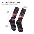 thumbnail image 2 of Compression Socks for Women and Men - Explosive Fluid Splash Art Compression Socks Circulation for Workout, 2 of 8
