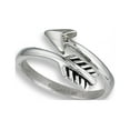 thumbnail image 4 of Open Adjustable Shooting Arrow Thumb Ring Stainless Steel Band Gray Jewelry Female Male Size 10, 4 of 4